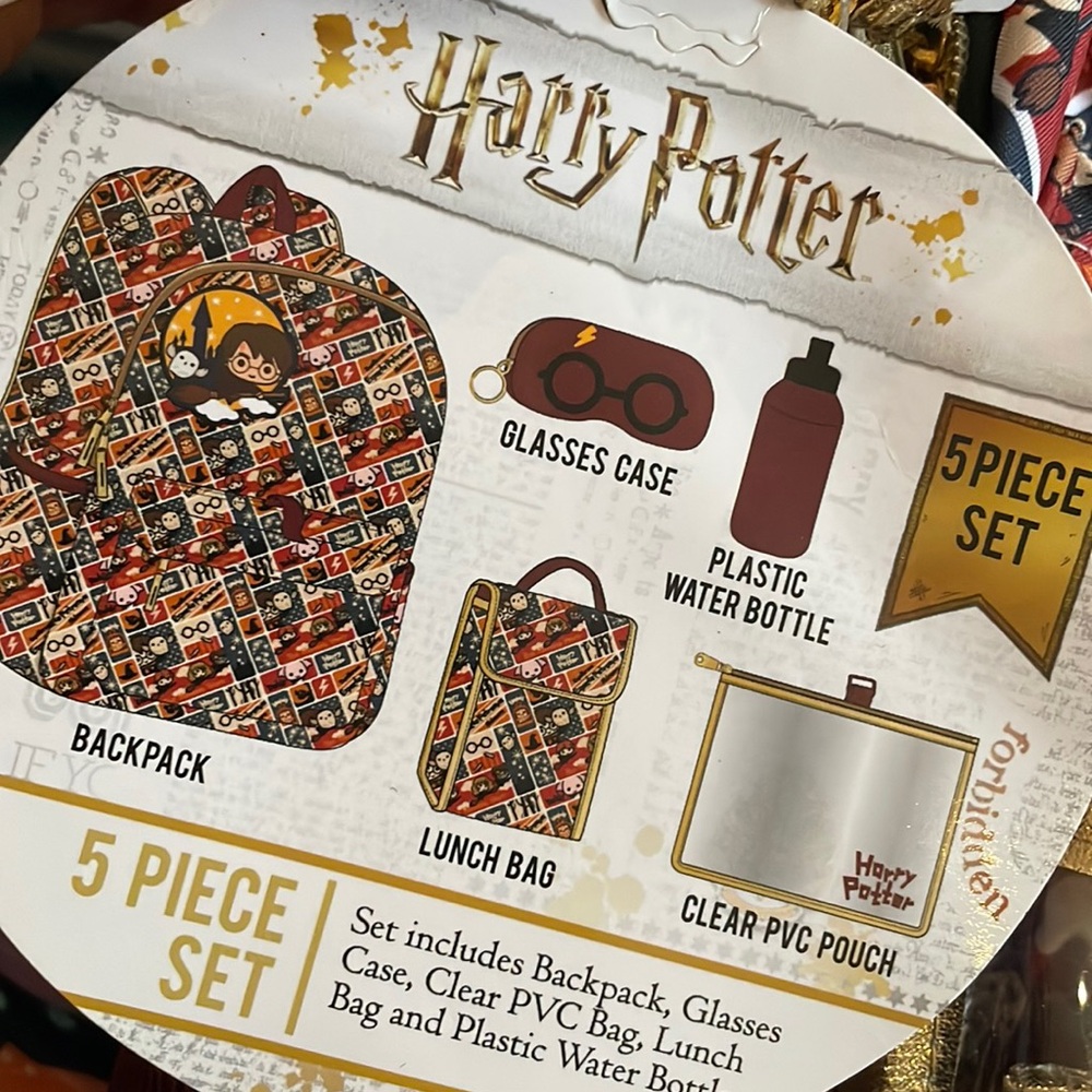 Harry Potter, five piece backpack set